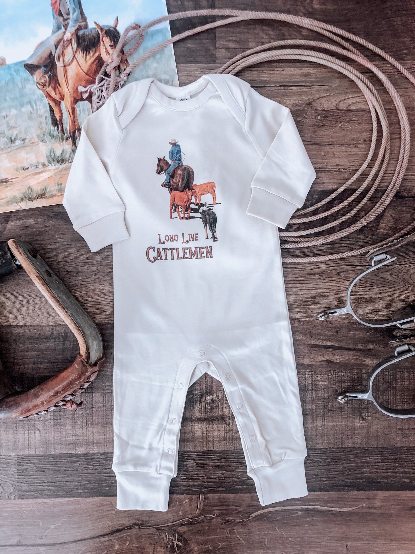 Long Live Cattlemen Romper (Baby)