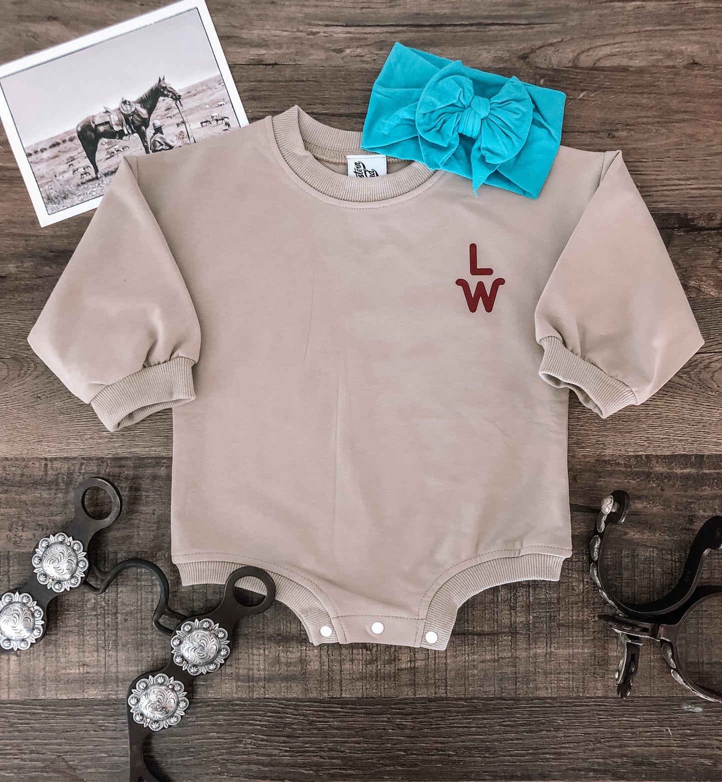 Long Live Cowgirls Bubble Romper - Khaki