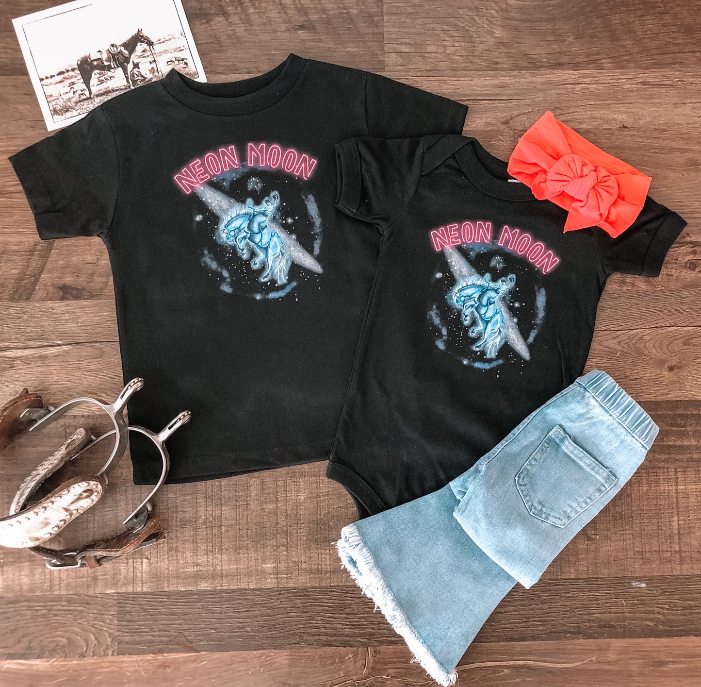 Neon Moon - Black (2T, 4T, 5/6T, Youth M)