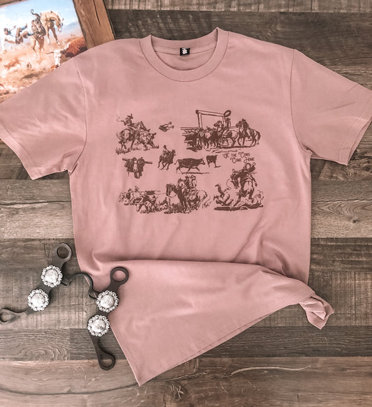 'Til The Cows Come Home Tee (Women's Large) - Dusty Purple
