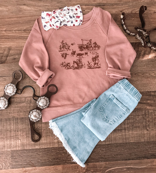 Til The Cows Come Home Bodysuit (0-3M & 6-12M) - Aster Purple