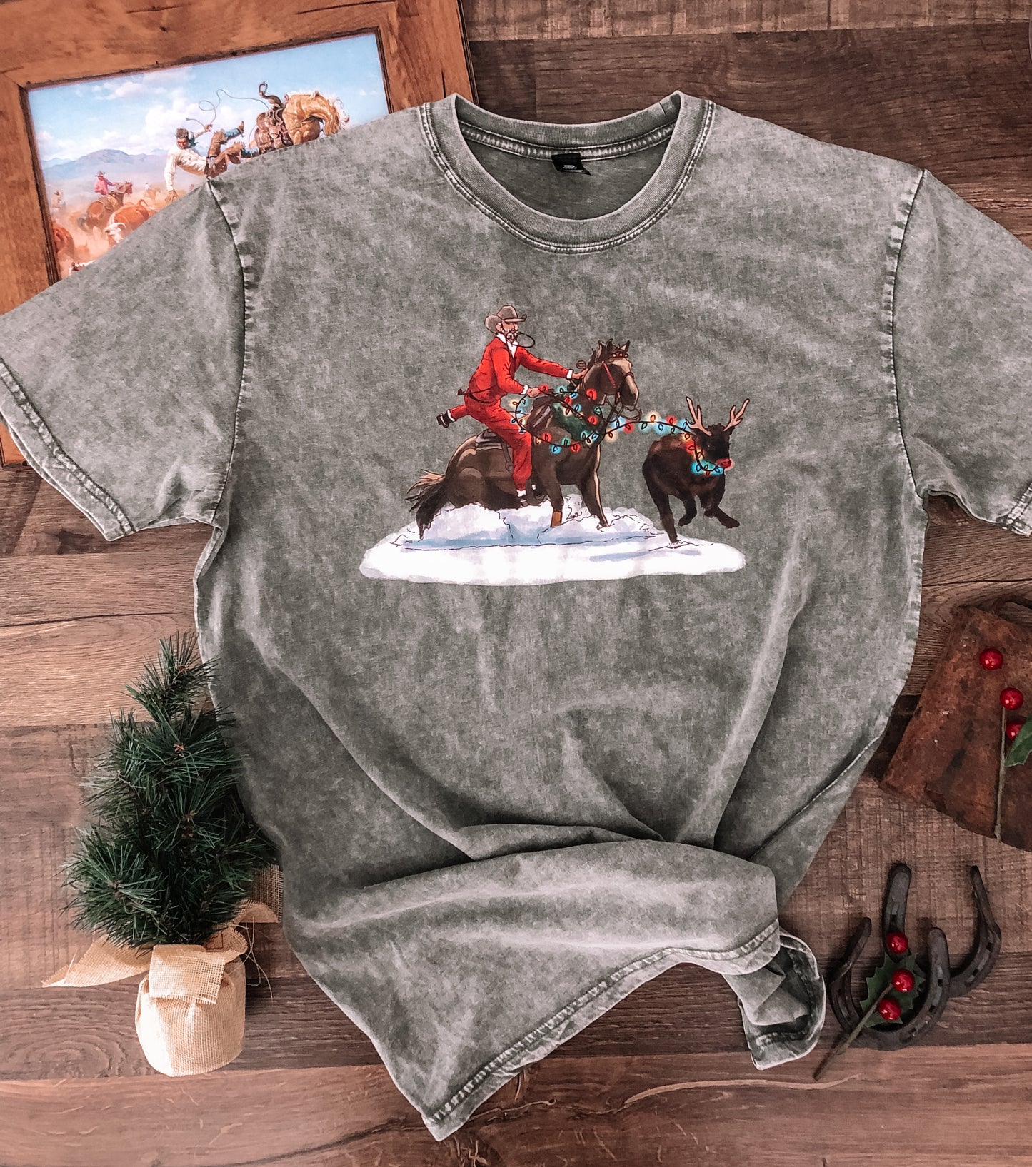 Rudolph Calf Roper Tee (Adult Large)