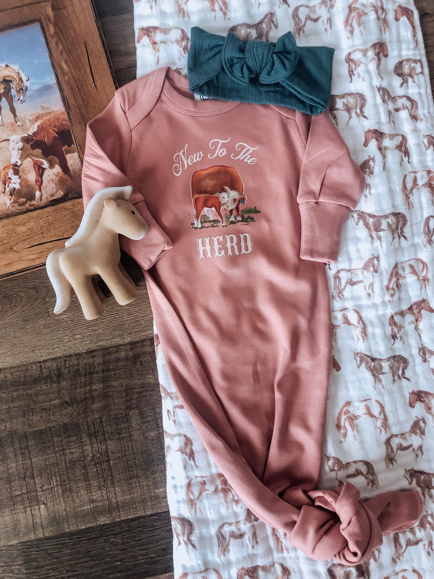 New To The Herd - Hereford Gown (Rose)