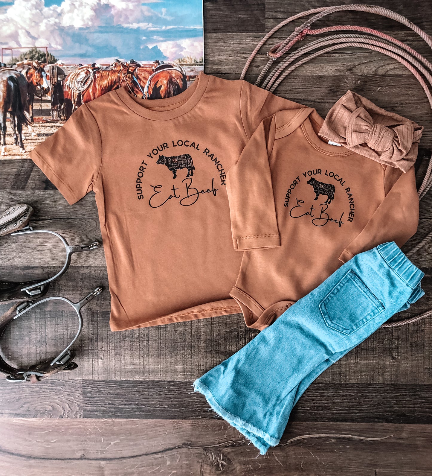 Eat Beef (12-18M Tee) - Ginger