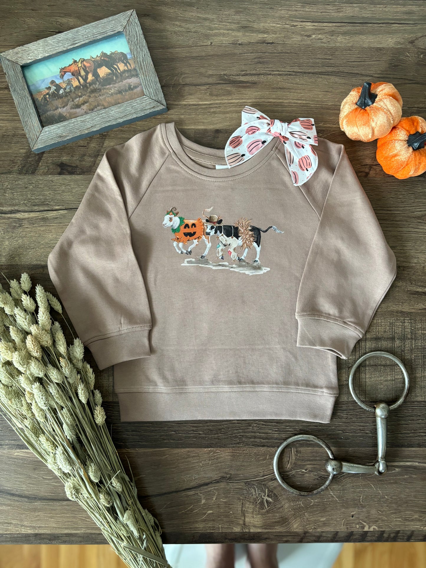 Calves in Costumes Pullover (Baby & Toddler) - Truffle