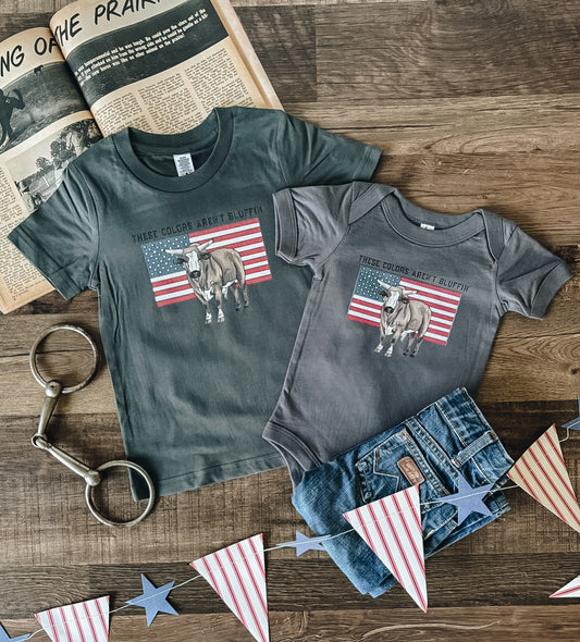 These Colors Aren't Bluffin' (Baby, Toddler, & Youth) - Charcoal