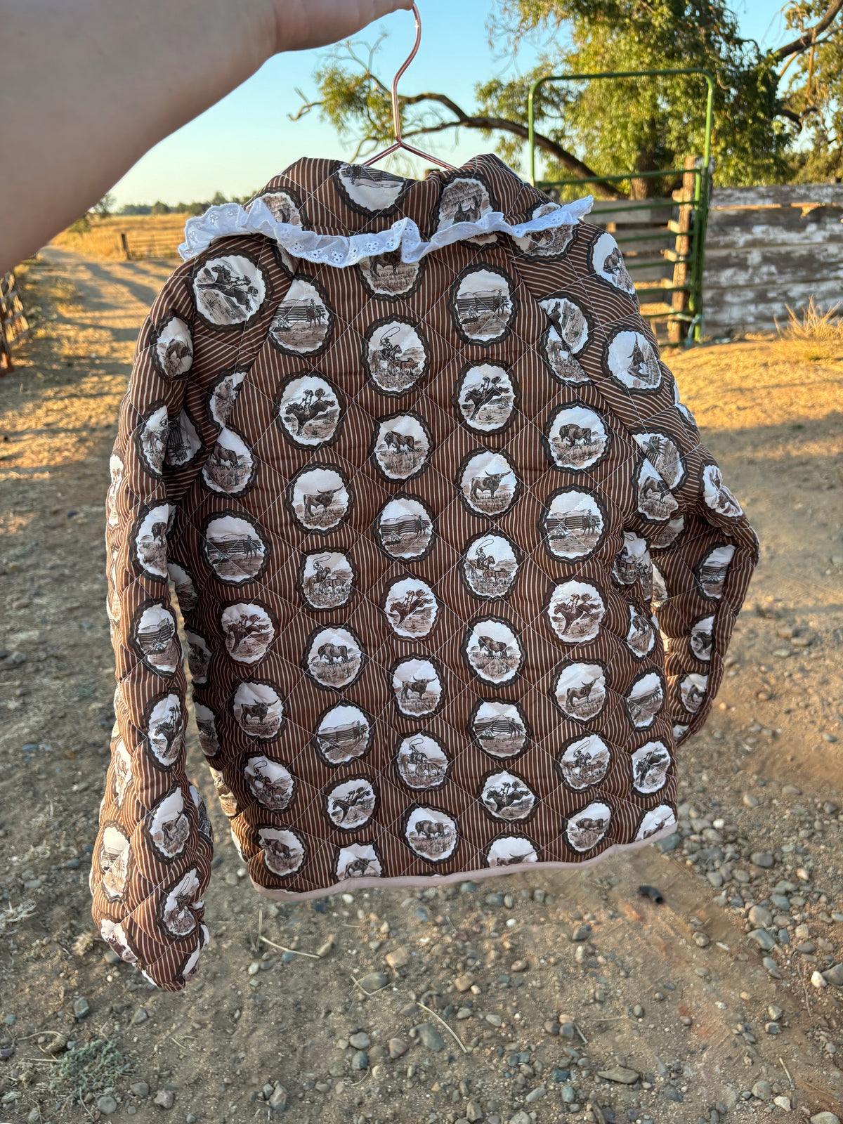 PREORDER Ranchland Toile Quilted Jacket (Toddler & Youth)