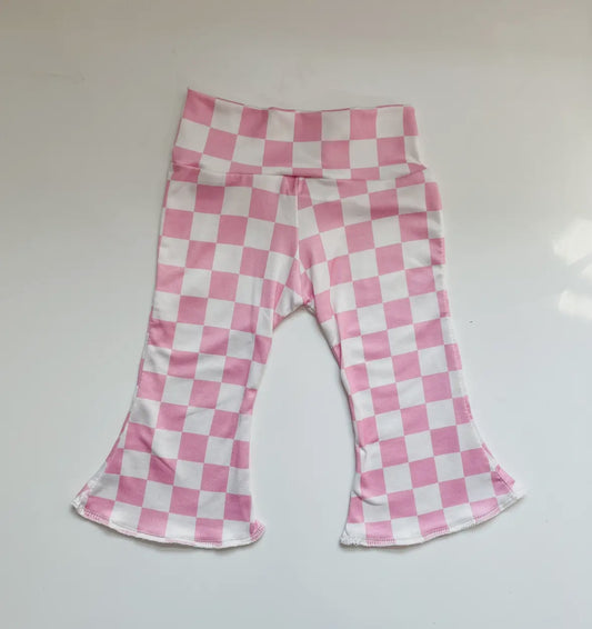 Pink Checker Bell Bottoms (Baby)