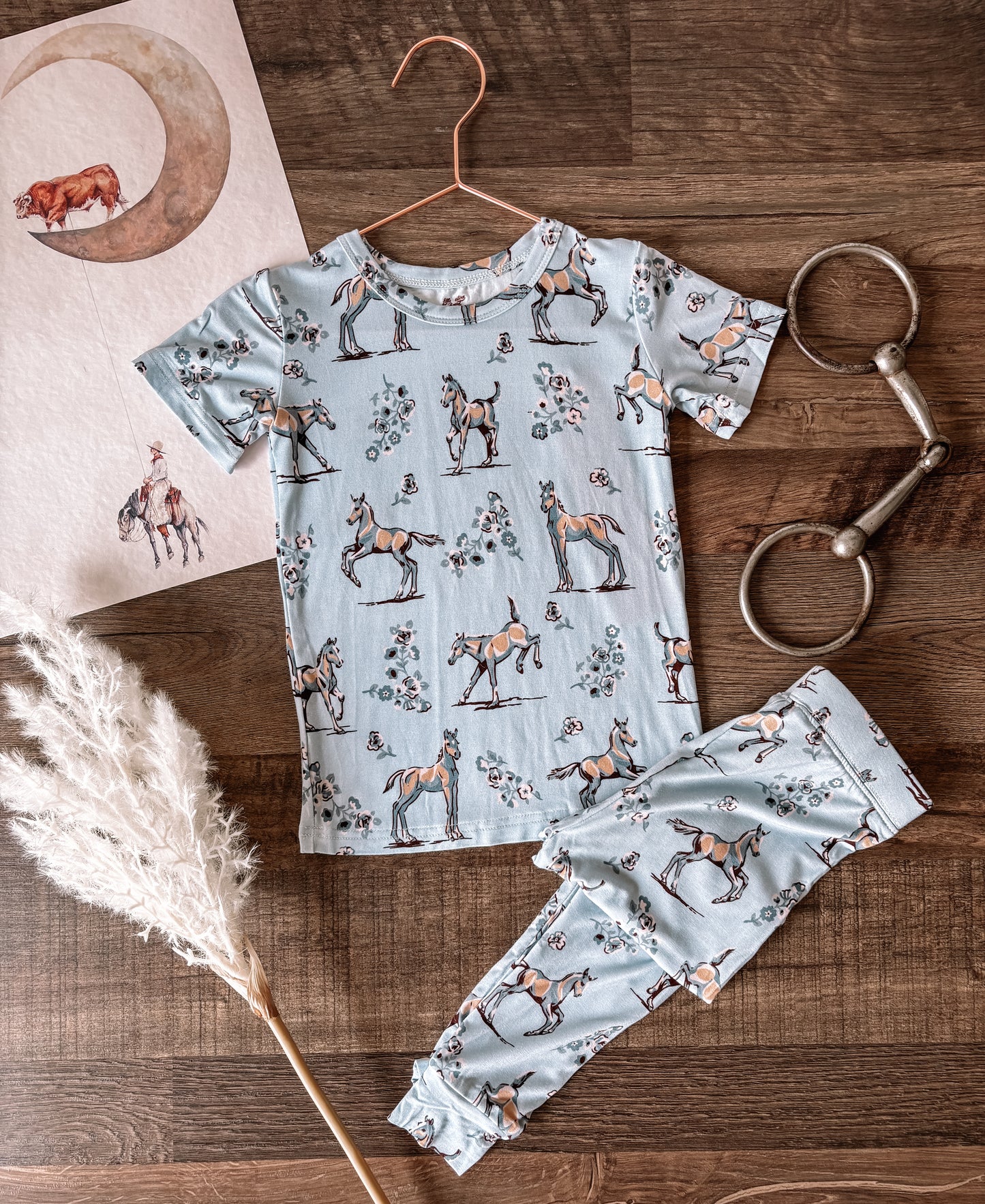 Little Foal Bamboo Two-Piece Pajamas (Toddler & Youth)