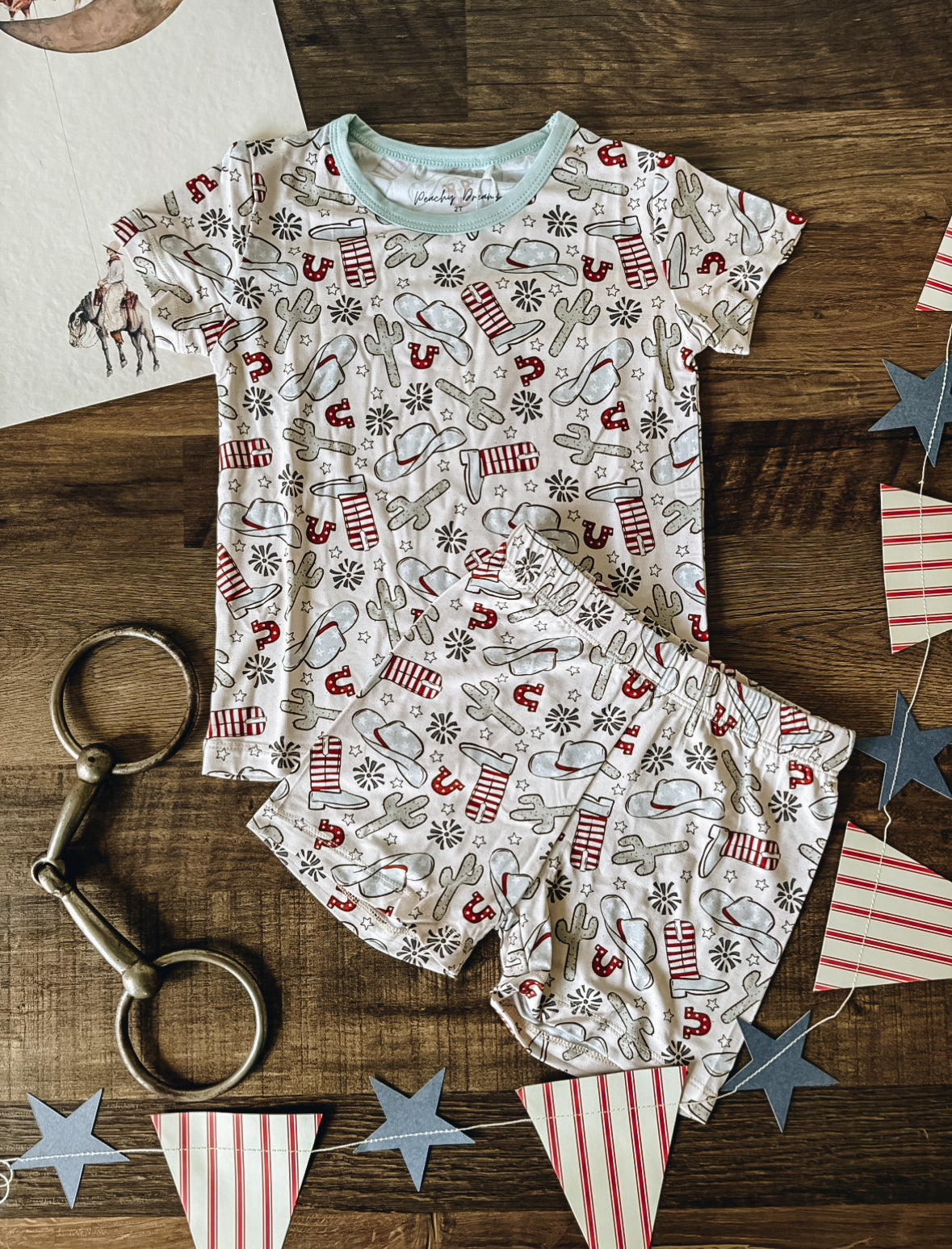 Western Cowboy 4th of July Bamboo Pajamas (Baby Toddler) – The