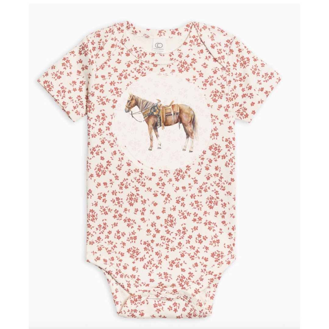 Painted Pally Floral Bodysuit (Baby) - Berry