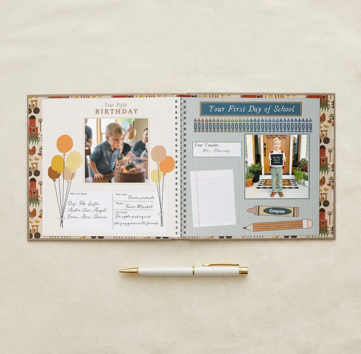 Little Farmer Baby Memory Book