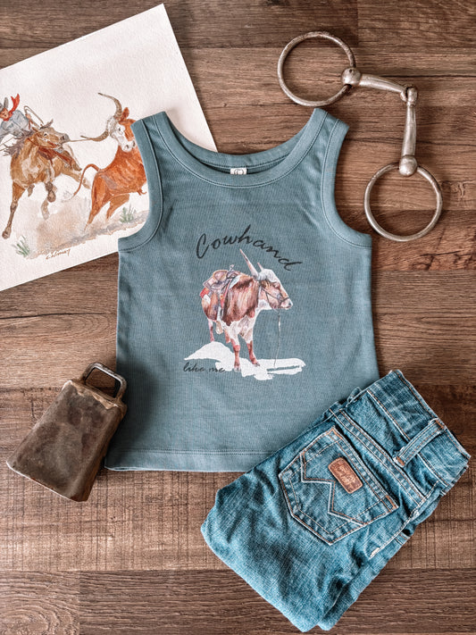 Cowhand Like Me Tank (Baby & Toddler) - Harbor