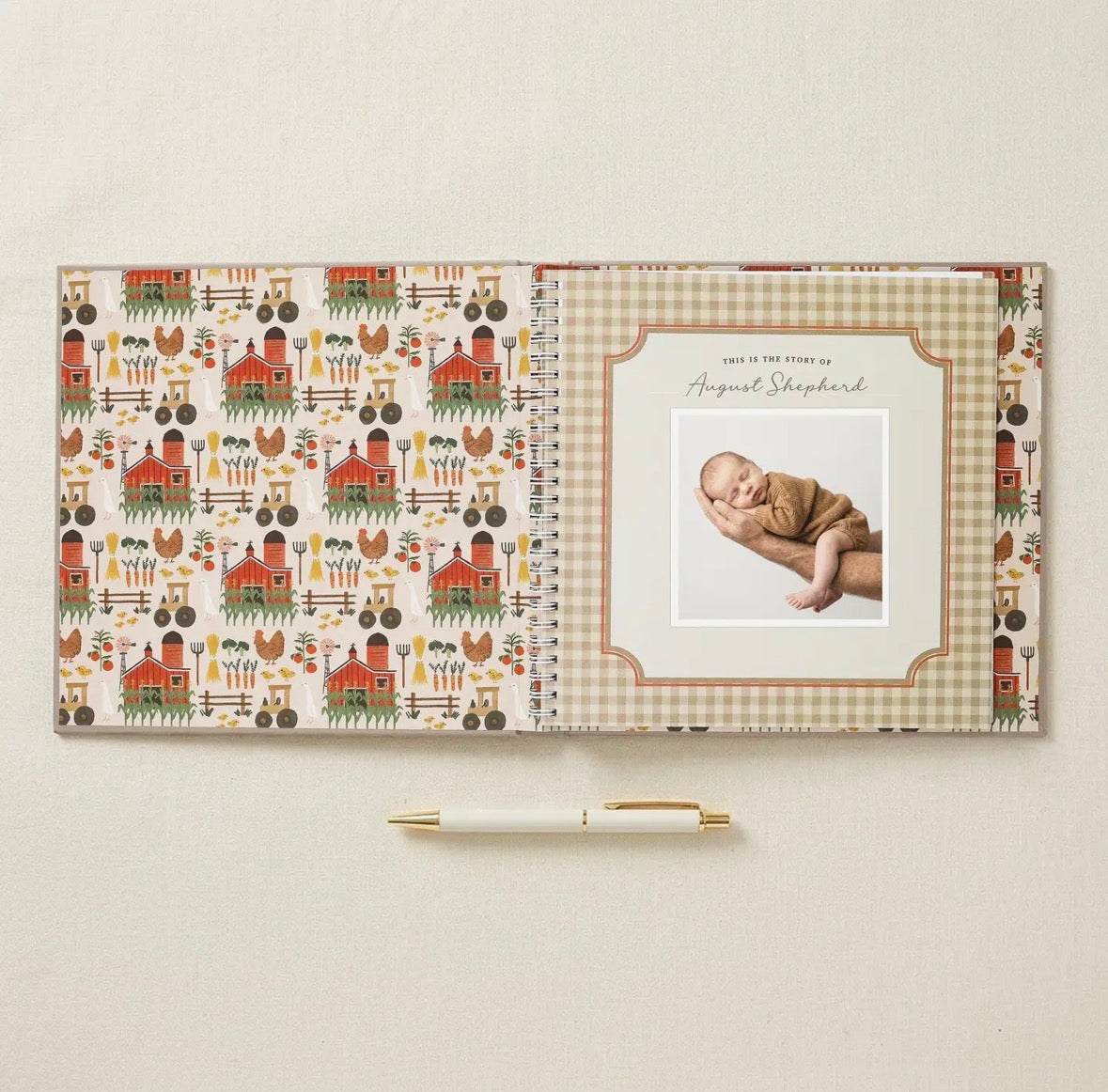 Little Farmer Baby Memory Book