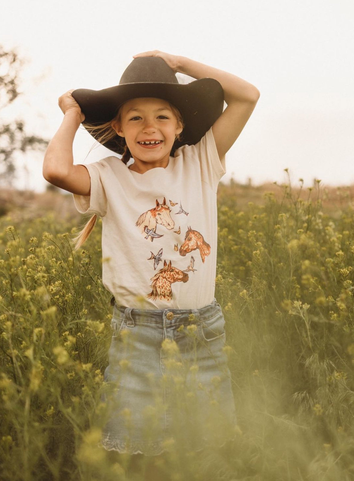 Dreamy Horse Tee (Baby, Toddler, & Youth) - Natural