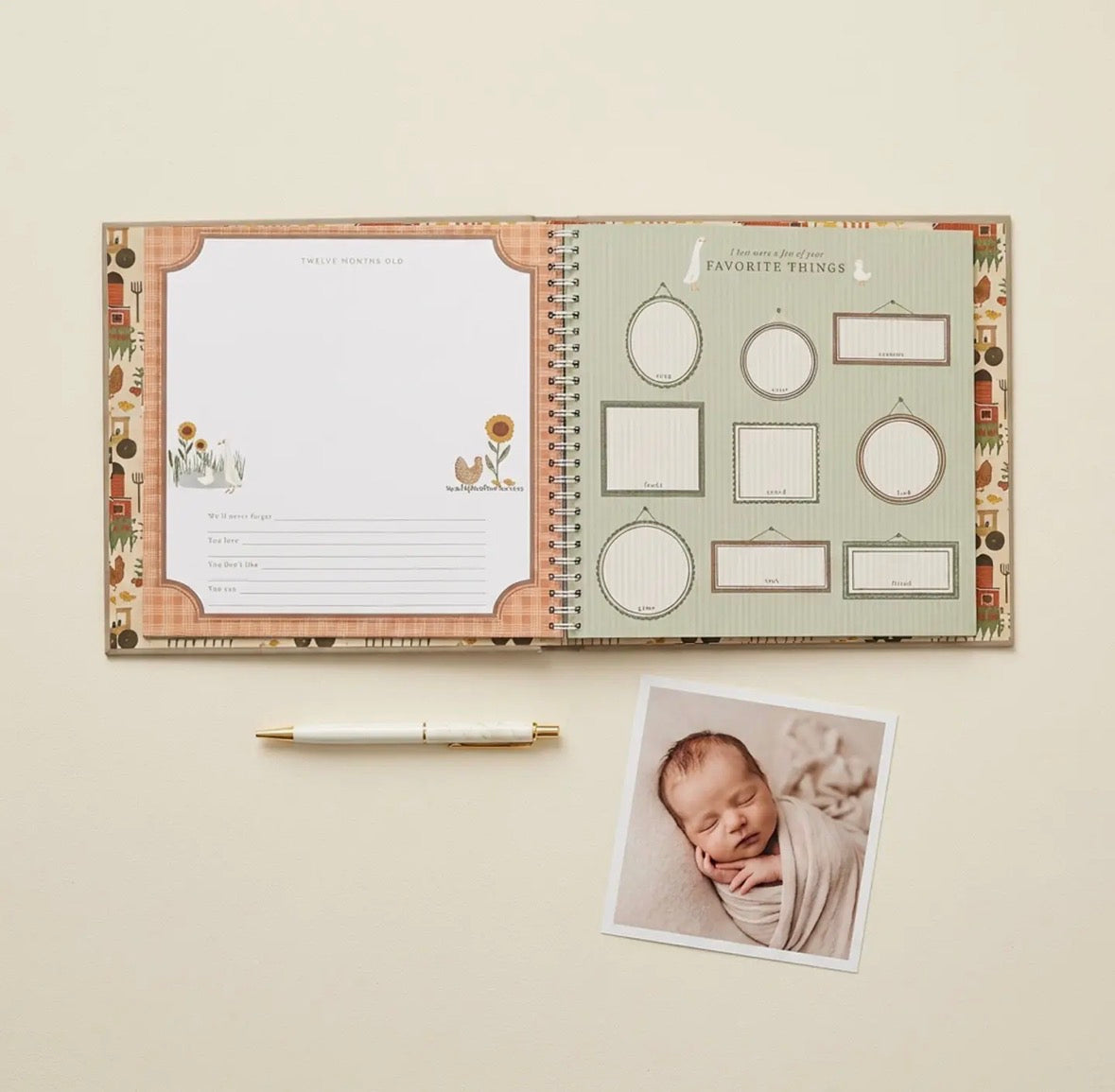 Little Farmer Baby Memory Book
