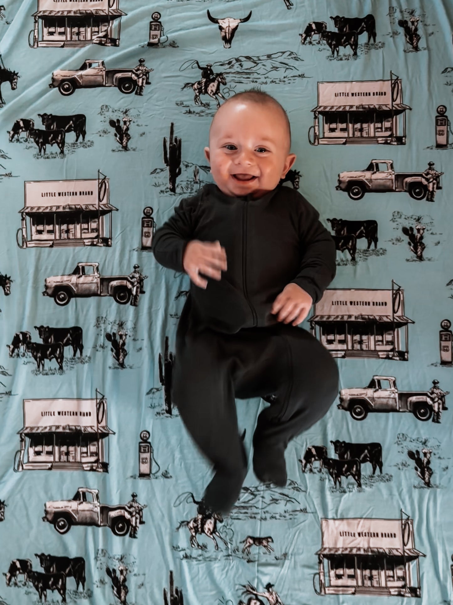 The Retro Rancher Swaddle Blanket
