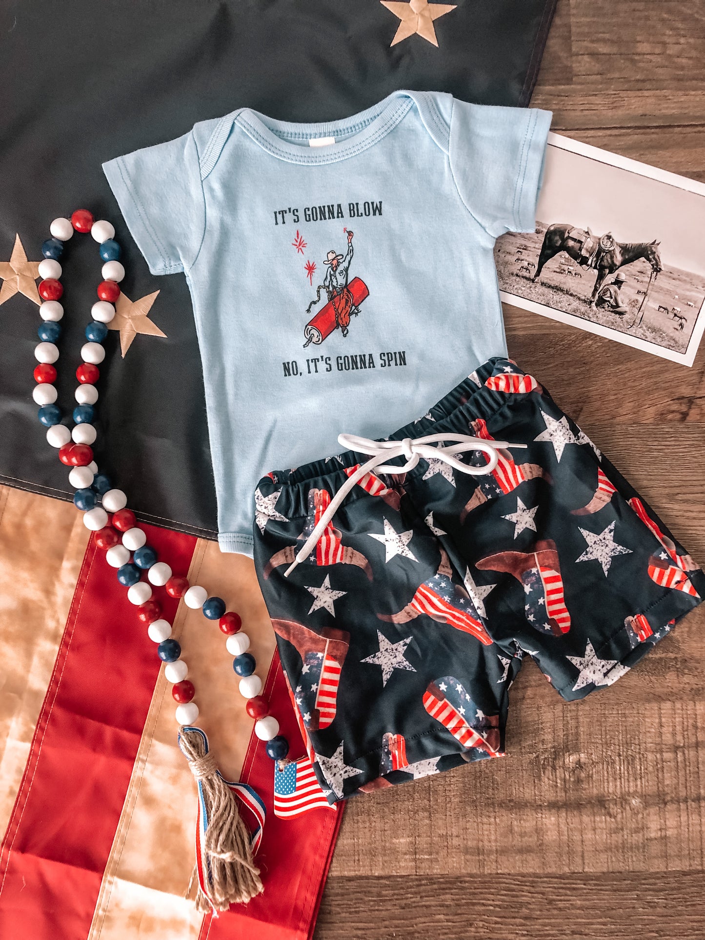 American Cowboy Boys Shorts (Baby, Toddler & Youth)