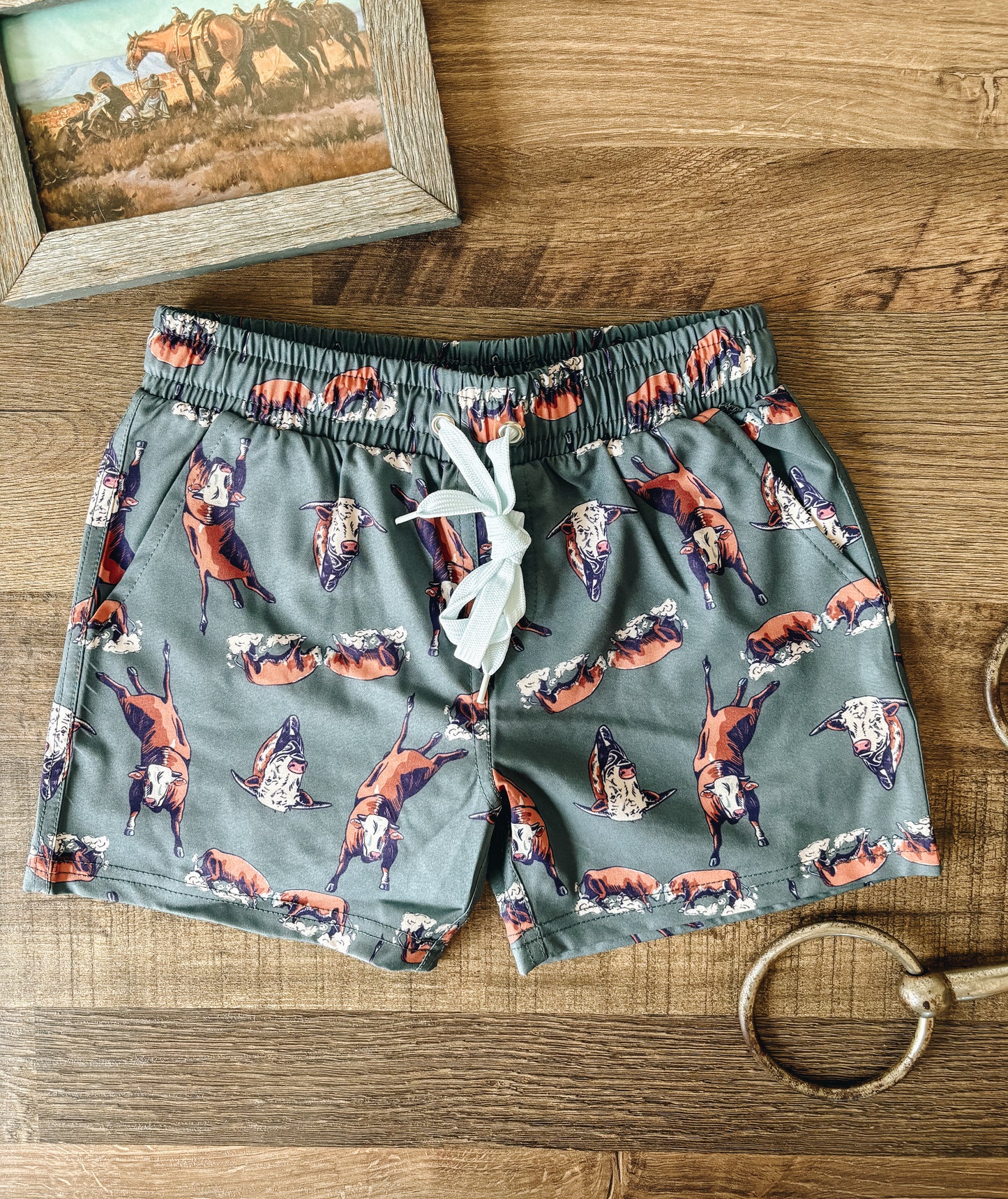 A Bunch of Bull Boy's Swim Trunks (Baby, Toddler, and Youth)