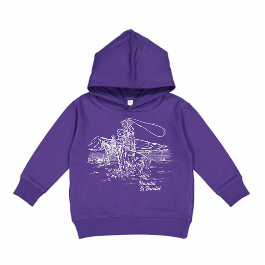 Brandin' & Bandin' Hooded Sweatshirt (Toddler & Youth) - Purple