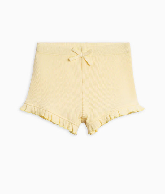 Ribbed Ruffle Shorts (Baby & Toddler) - Butter