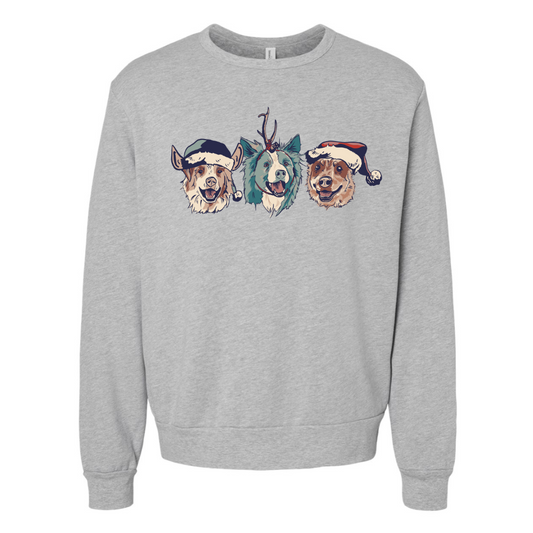 Christmas Cowdogs Sweatshirt (Adult) - Heather Grey