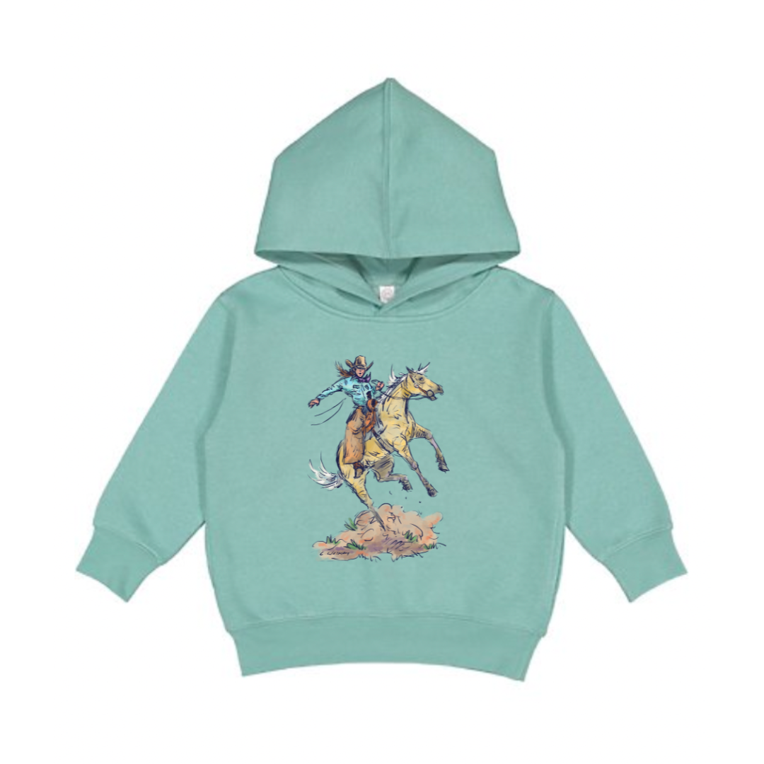 Cool Girl Hooded Sweatshirt (Toddler & Youth) - Saltwater