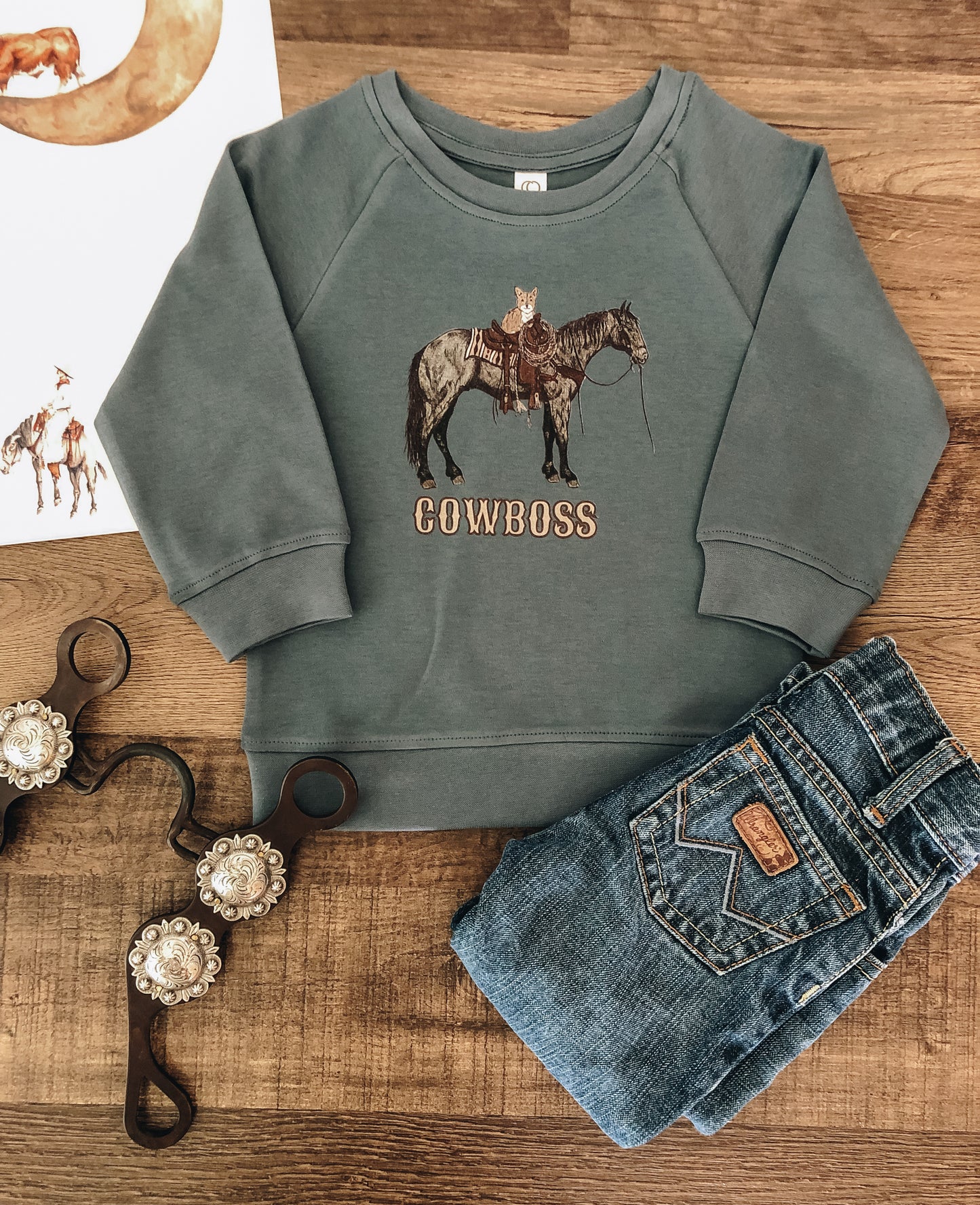 Cowboss Pullover (Baby & Toddler) - Harbor