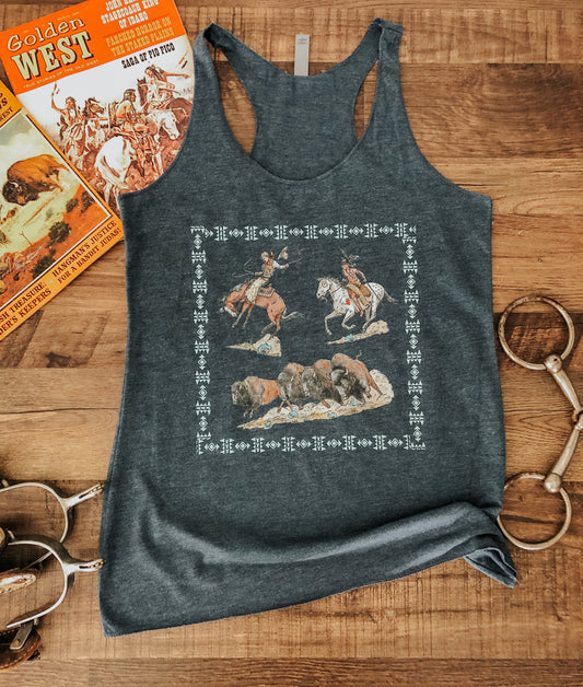 Cowboy's & Indian's Women's Flowy Tank (Women's) - Vintage Navy