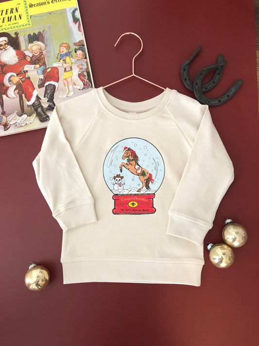 Cowgirl Snow Globe Pullover (Baby & Toddler) - Natural