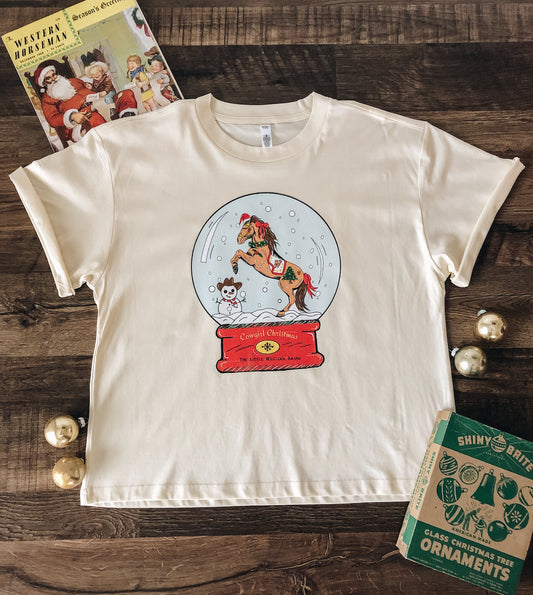 Cowgirl Snow Globe Tee (Women's) - Natural