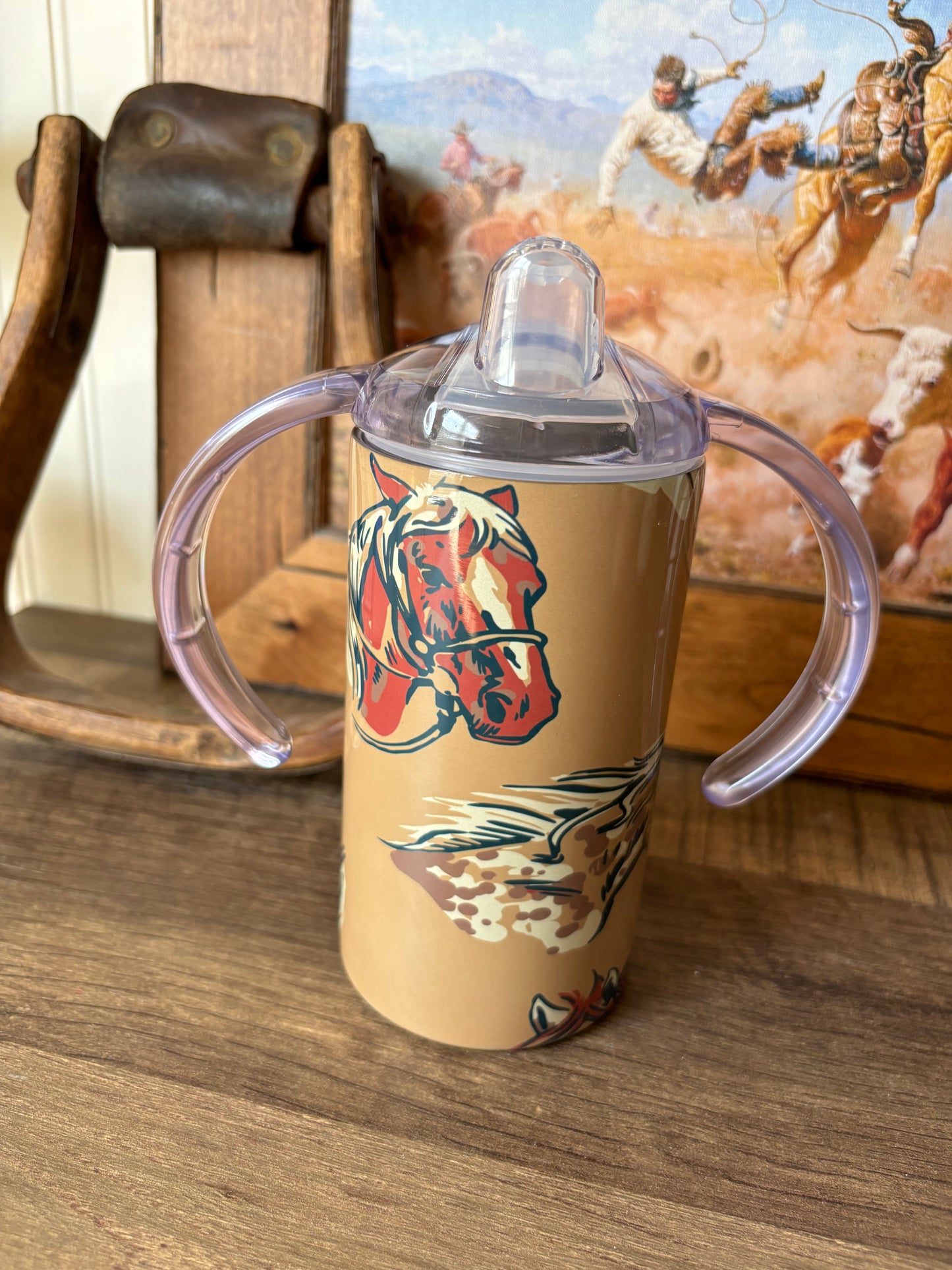 Horse Heads Grow-With-Me Tumbler