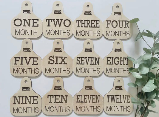 Cow Tag Monthly Milestones