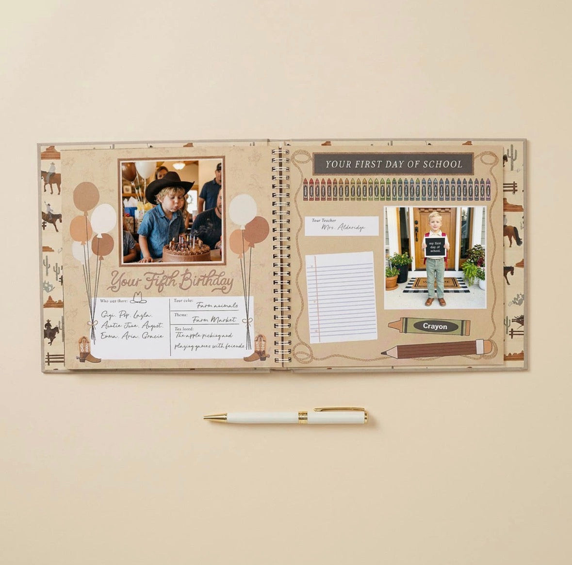 My First Rodeo Baby Memory Book