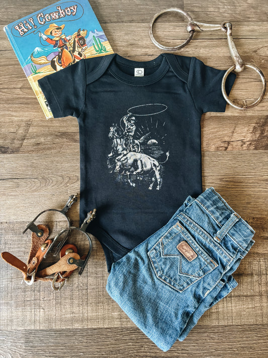 Rustic Roping (Baby, Toddler, & Youth) - Black