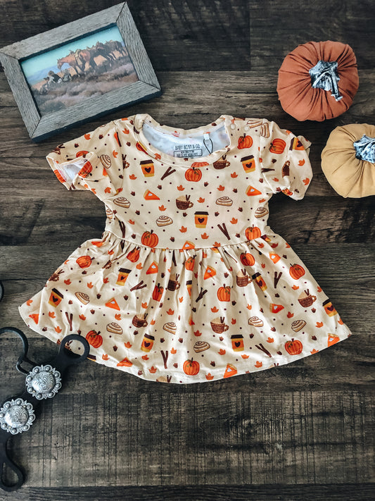 Hey Pumpkin Bamboo Peplum Top (Toddler)