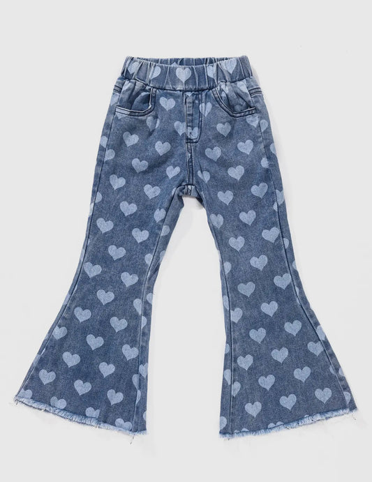 Heart Denim Bell Bottoms (Baby & Toddler)