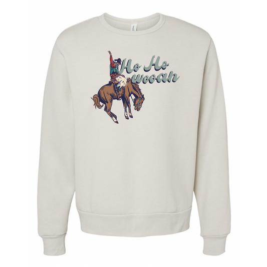 Ho Ho Woah Sweatshirt (Adult) - Heather Dust