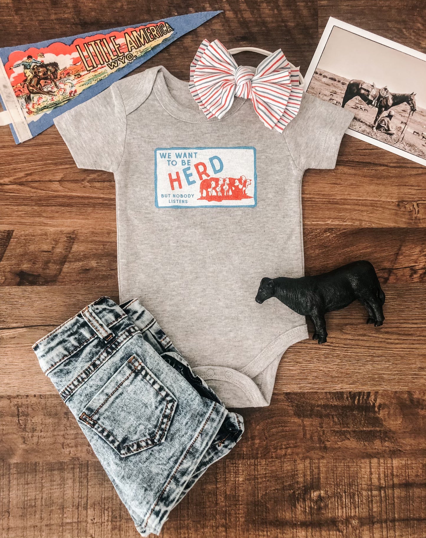 We Want to be HERD (Baby, Toddler, & Youth) - Grey