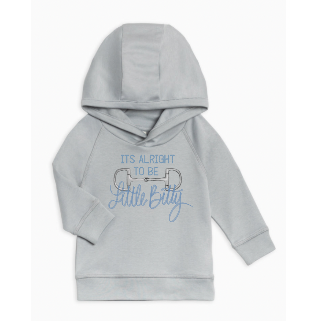 Little Bitty Hooded Pullover (Baby & Toddler) - Mist & Blue