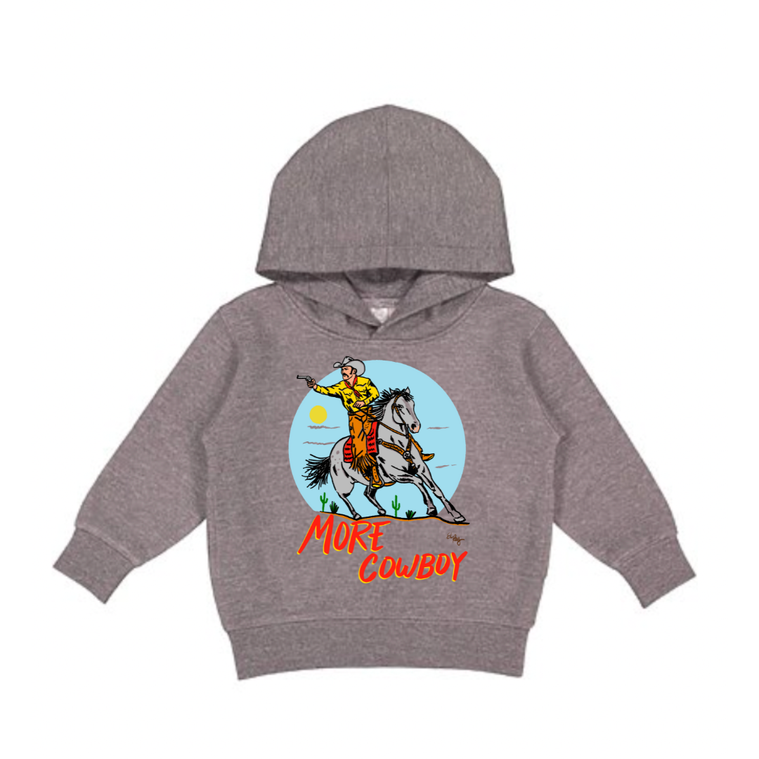 More Cowboy Hooded Sweatshirt (Toddler & Youth) - Grey