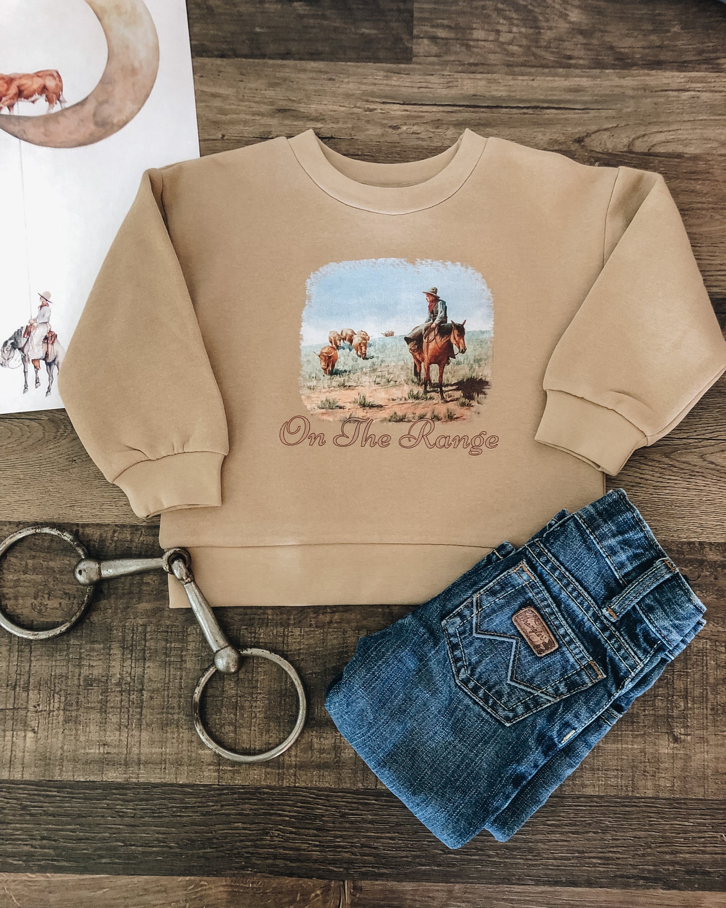 On the Range Crewneck Sweatshirt (Baby & Toddler) - Tan