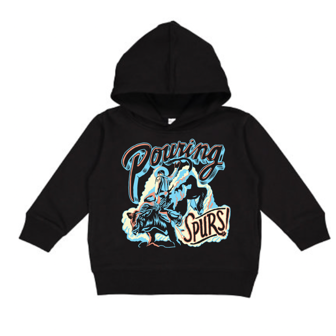 Pouring Spurs Hooded Sweatshirt (Toddler & Youth) - Black