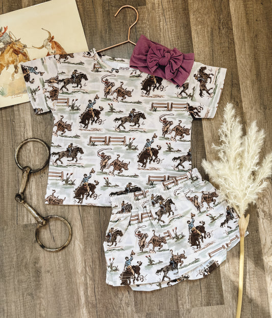 Pull Yer Horns Girls Summer Play Set (Baby, Toddler, & Youth)