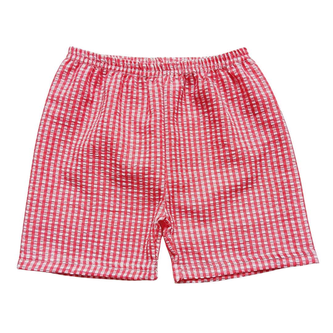 Red Seersucker Shorts (Baby, Toddler & Youth)