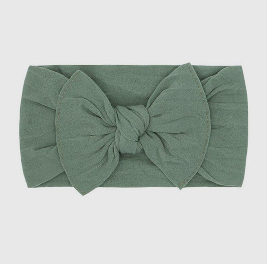 Knot Headband Bow - Sage