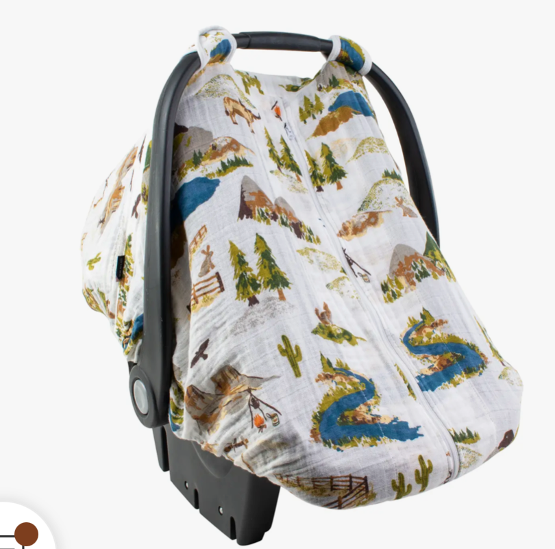 Yellowstone Muslin Car Seat Cover The Little Western Brand