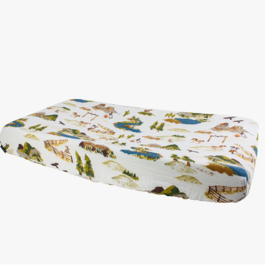 Yellowstone Cotton Muslin Changing Pad Cover