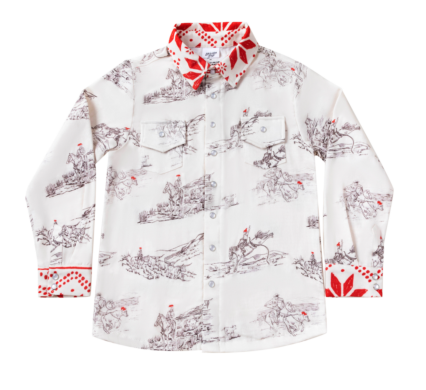 Christmas on the Range Pearl Snap Button-Up