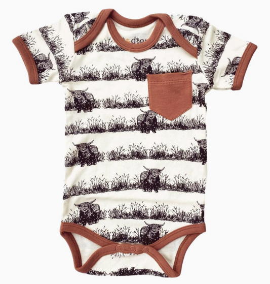 Highland Organic Cotton Bodysuit - Ginger